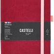 Castelli Notebook Kaleido Mid Ruled Ruby, 80GSM White, 130mm x 210mm, 192 Pages